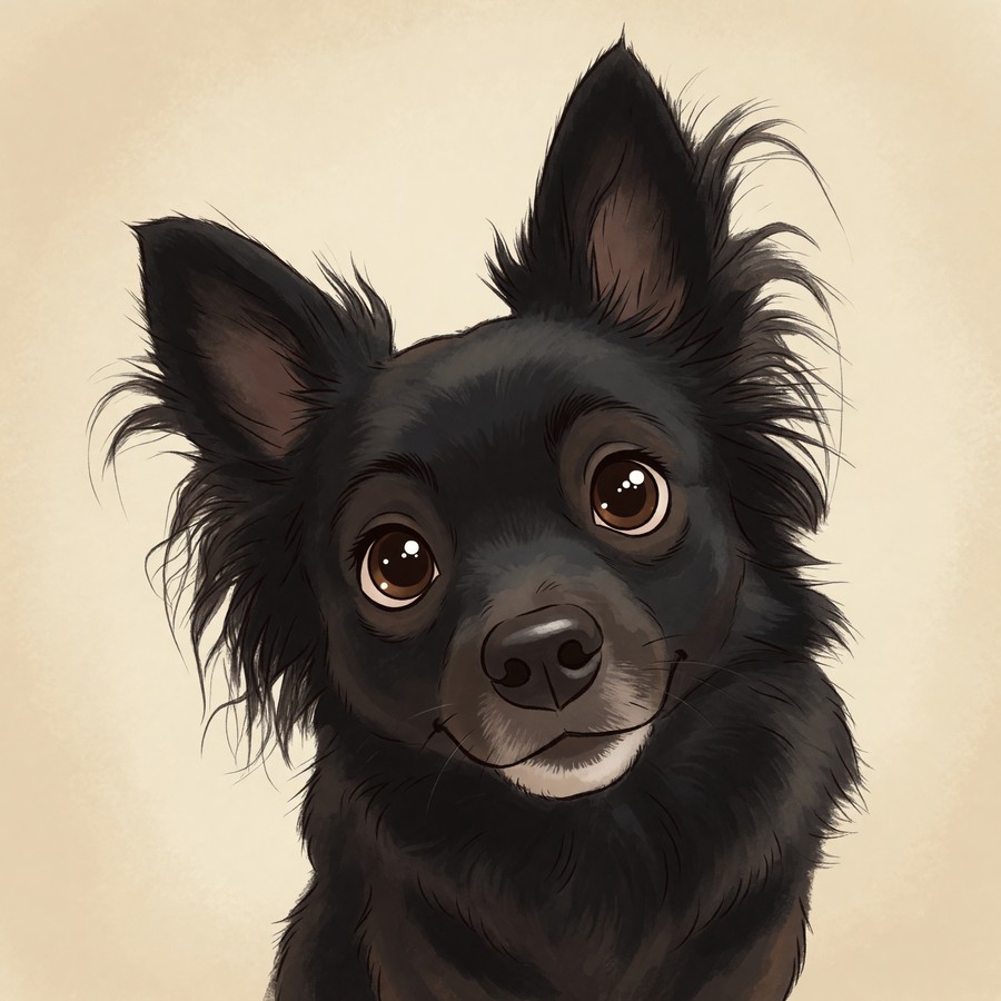 Cartoon pet portrait