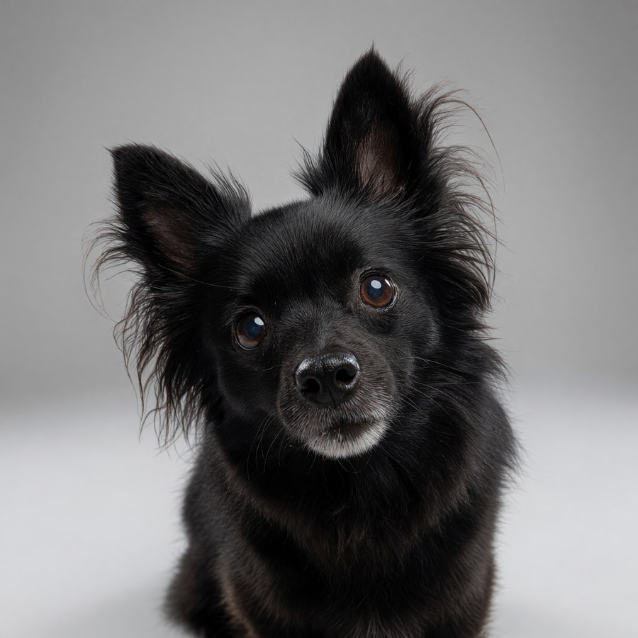 Studio pet portrait